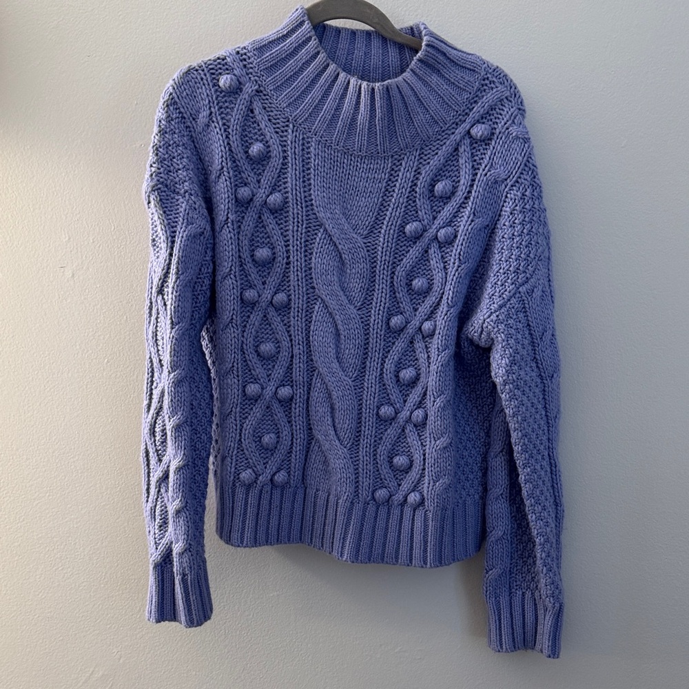 Marie Oliver bauble sweater in periwinkle